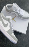 کفش کتونی مردانه و زنانه مدل نایکی جردن وان لو | Nike Jordan 1 low wolf gray