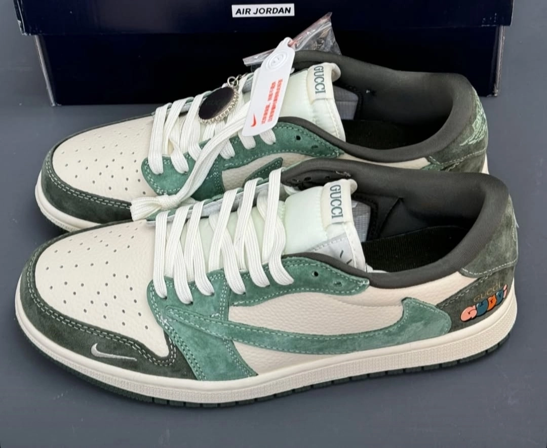 کتونی مردانه نایکی ترویس گوچی سبز|Nike travis Gucci