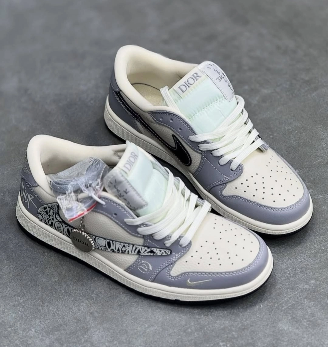 کتونی مردانه نایکی جردن وان لو ترویس دیور|Nike air Jordan 1 low travis Dior