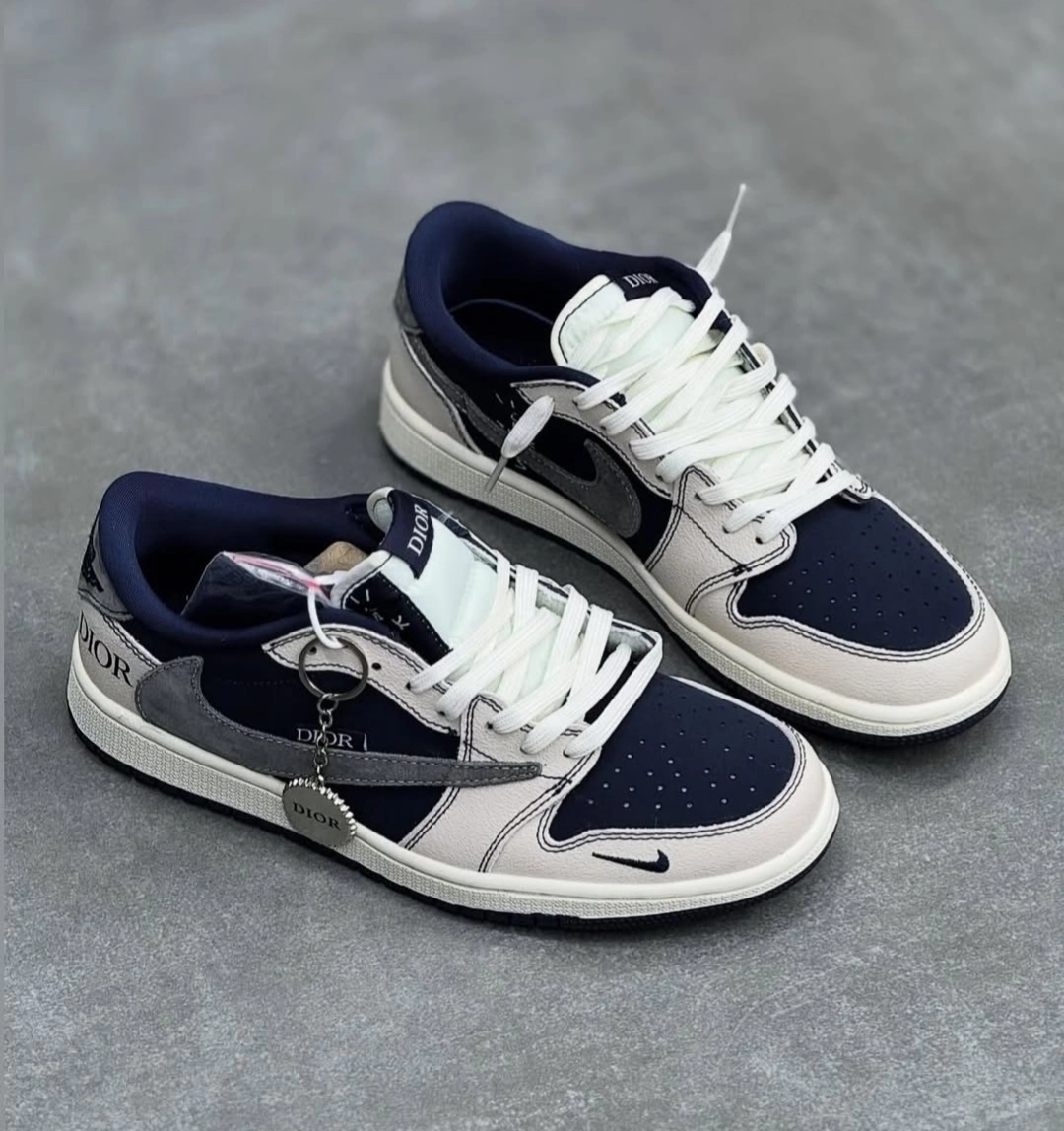 کتونی مردانه نایکی جردن وان لو ترویس دیور|Nike air Jordan 1 low travis Dior